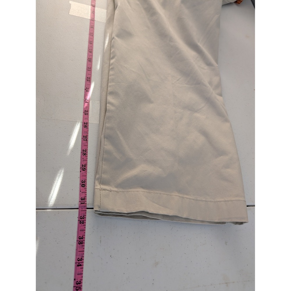 Lee Mens Motion Comfort Khaki Pleated Pants 46x32 Big & Tall Beige NWT 2014639 - Picture 14 of 15